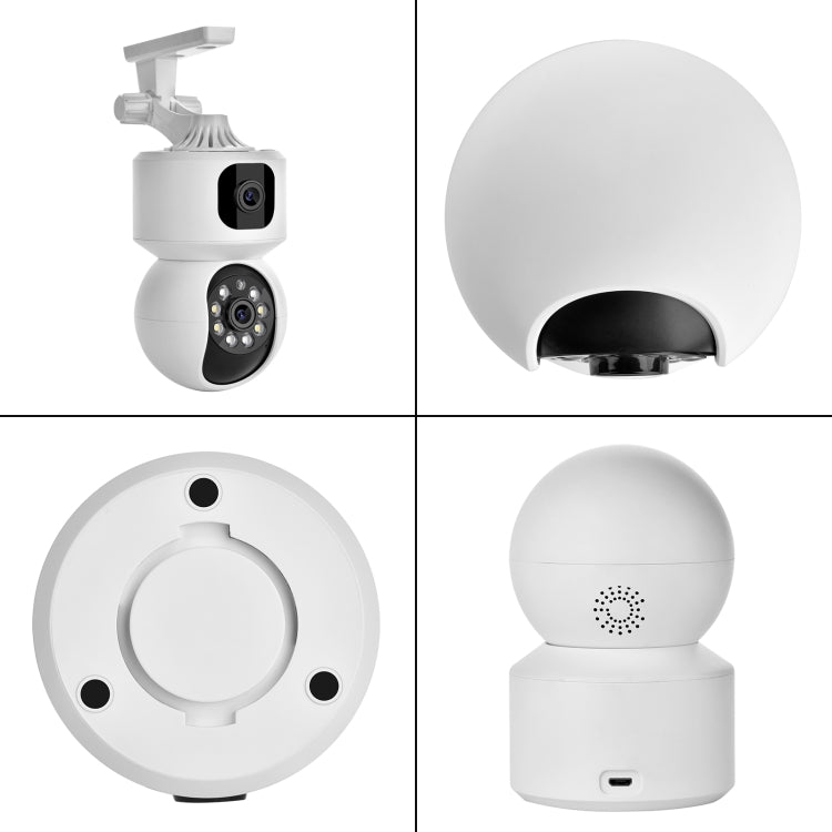 Telecamera Smart PTZ Wireless doppia 2 MP con plug AU, US, EU, UK