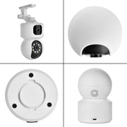 YT66 Telecamera Smart PTZ wireless doppia da 2 MP, AU Plug, US Plug, EU Plug, UK Plug