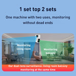 Telecamera Smart PTZ Wireless doppia 2 MP con plug AU, US, EU, UK