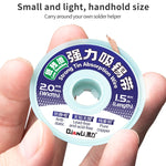 QianLi 1,5 M x 2,0 mm Filo di rame puro antistatico ad assorbimento di stagno resistente a basso residuo, 1pcs, 5pcs