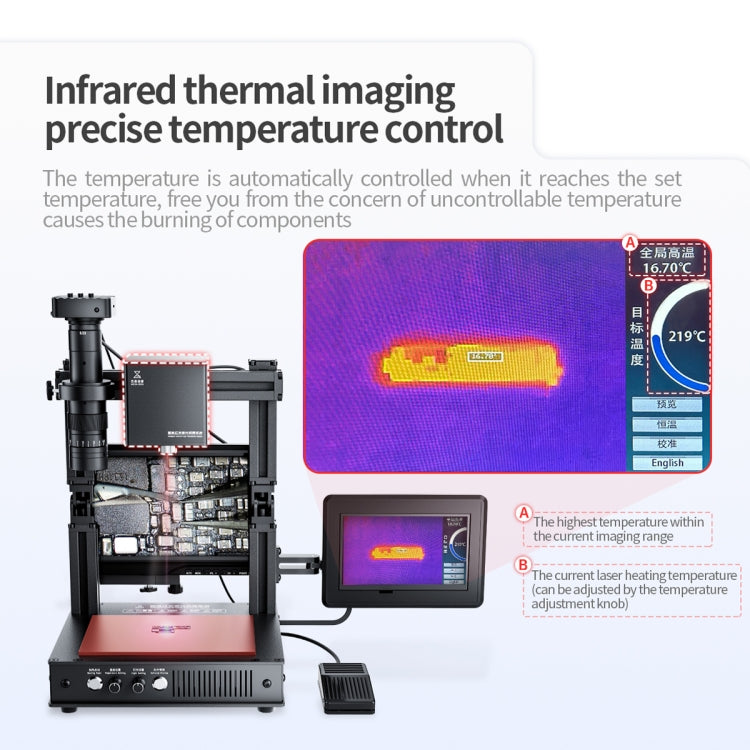 Macchina dissaldante laser a infrarossi intelligente Mega-idea, With Microscope Set, Without Microscope Set