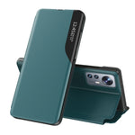 Custodia per telefono in pelle flip con display laterale con supporto, For Xiaomi Redmi Note 12 Pro+ 5G Global