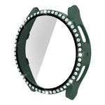 PC Diamond a fila singola + cassa dell'orologio in vetro temperato, For Samsung Galaxy Watch5 44mm