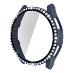 PC Diamond a fila singola + cassa dell'orologio in vetro temperato, For Samsung Galaxy Watch5 44mm