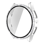 PC Diamond a fila singola + cassa dell'orologio in vetro temperato, For Samsung Galaxy Watch5 44mm