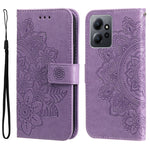 Custodia per telefono in pelle goffrata con fiori a 7 petali, For Xiaomi Redmi Note 12 4G Global, For Honor Magic5 Pro, For Samsung Galaxy M14 5G