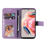 Custodia per telefono in pelle goffrata con fiori a 7 petali, For Xiaomi Redmi Note 12 4G Global, For Honor Magic5 Pro, For Samsung Galaxy M14 5G