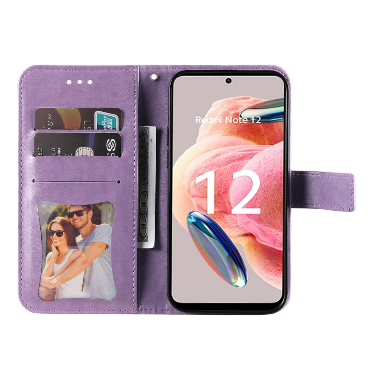 Custodia per telefono in pelle goffrata con fiori a 7 petali, For Xiaomi Redmi Note 12 4G Global, For Honor Magic5 Pro, For Samsung Galaxy M14 5G