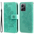 Custodia per telefono in pelle goffrata con fiori a 7 petali, For Xiaomi Redmi Note 12 4G Global, For Honor Magic5 Pro, For Samsung Galaxy M14 5G