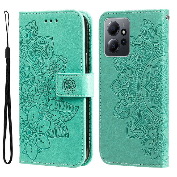 Custodia per telefono in pelle goffrata con fiori a 7 petali, For Xiaomi Redmi Note 12 4G Global, For Honor Magic5 Pro, For Samsung Galaxy M14 5G