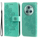Custodia per telefono in pelle goffrata con fiori a 7 petali, For Xiaomi Redmi Note 12 4G Global, For Honor Magic5 Pro, For Samsung Galaxy M14 5G