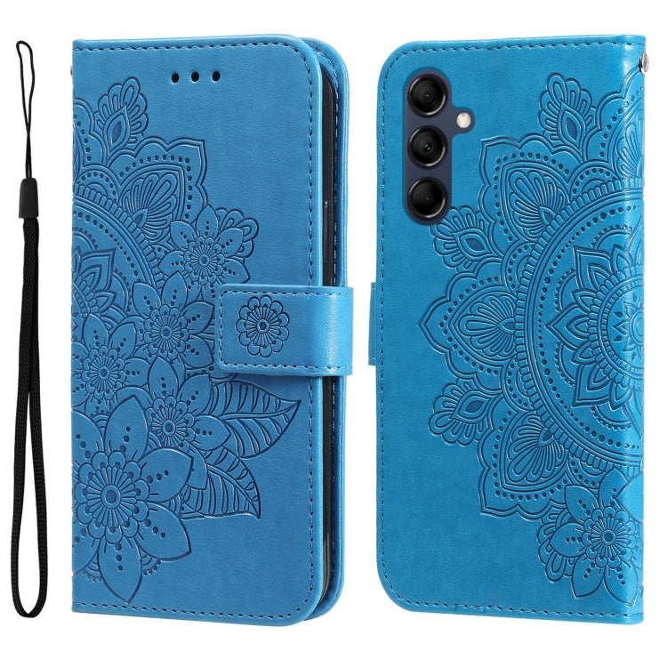 Custodia per telefono in pelle goffrata con fiori a 7 petali, For Xiaomi Redmi Note 12 4G Global, For Honor Magic5 Pro, For Samsung Galaxy M14 5G