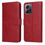 Custodia per telefono in pelle a conchiglia con struttura in vitello classico, For Xiaomi Redmi Note 12 4G Global, For Honor Magic5 Pro, For Samsung Galaxy M14 5G