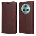 Custodia per telefono in pelle a conchiglia con struttura in vitello classico, For Xiaomi Redmi Note 12 4G Global, For Honor Magic5 Pro, For Samsung Galaxy M14 5G