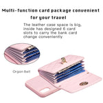 Custodia per telefono in pelle rombica a portafoglio orizzontale, For iPhone X / XS, For iPhone XR, For iPhone XS Max, For iPhone SE 2022 / 2020 / 8 / 7