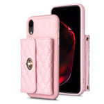 Custodia per telefono in pelle rombica a portafoglio orizzontale, For iPhone X / XS, For iPhone XR, For iPhone XS Max, For iPhone SE 2022 / 2020 / 8 / 7