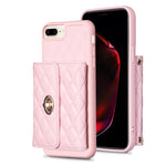 Custodia per telefono in pelle rombica a portafoglio orizzontale, For iPhone 8 Plus / 7 Plus