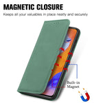 Custodia per telefono in pelle magnetica con sensazione di pelle retrò, For Samsung Galaxy A14 5G, For Samsung Galaxy A54 5G, For Honor Magic5 Lite, For Kyocera Android One S10