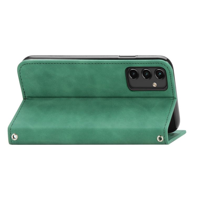 Custodia per telefono in pelle magnetica con sensazione di pelle retrò, For Samsung Galaxy A14 5G, For Samsung Galaxy A54 5G, For Honor Magic5 Lite, For Kyocera Android One S10