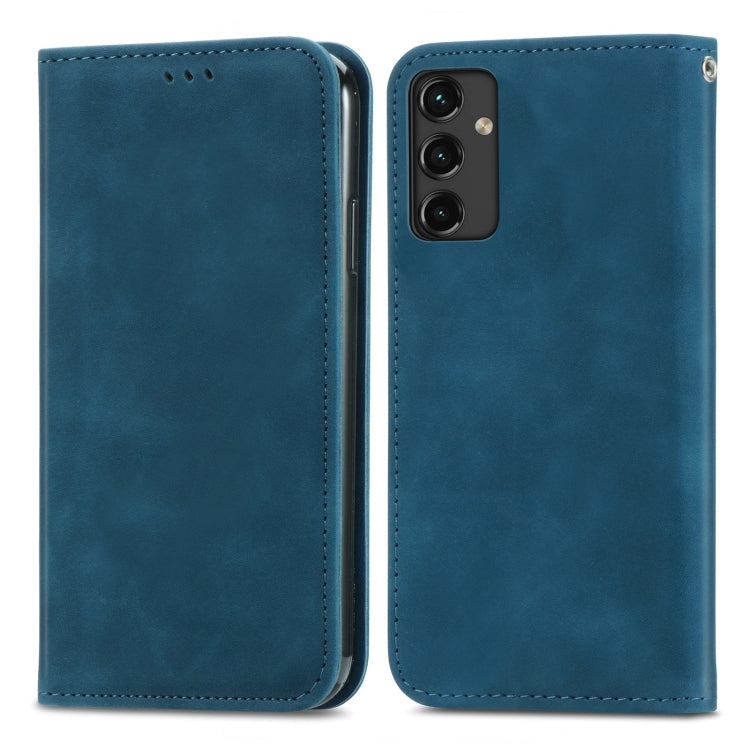 Custodia per telefono in pelle magnetica con sensazione di pelle retrò, For Samsung Galaxy A14 5G, For Samsung Galaxy A54 5G, For Honor Magic5 Lite, For Kyocera Android One S10
