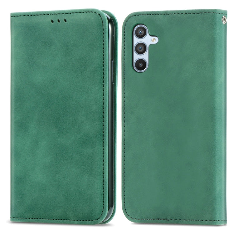 Custodia per telefono in pelle magnetica con sensazione di pelle retrò, For Samsung Galaxy A14 5G, For Samsung Galaxy A54 5G, For Honor Magic5 Lite, For Kyocera Android One S10