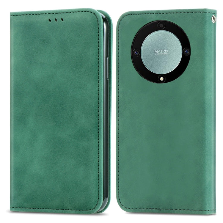 Custodia per telefono in pelle magnetica con sensazione di pelle retrò, For Samsung Galaxy A14 5G, For Samsung Galaxy A54 5G, For Honor Magic5 Lite, For Kyocera Android One S10
