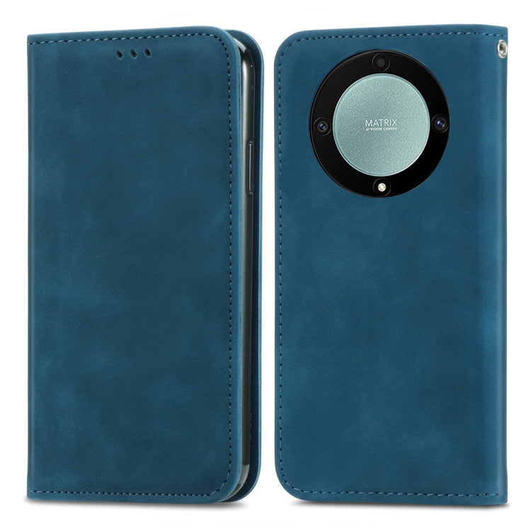 Custodia per telefono in pelle magnetica con sensazione di pelle retrò, For Samsung Galaxy A14 5G, For Samsung Galaxy A54 5G, For Honor Magic5 Lite, For Kyocera Android One S10