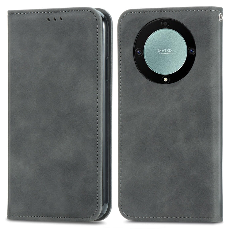 Custodia per telefono in pelle magnetica con sensazione di pelle retrò, For Samsung Galaxy A14 5G, For Samsung Galaxy A54 5G, For Honor Magic5 Lite, For Kyocera Android One S10