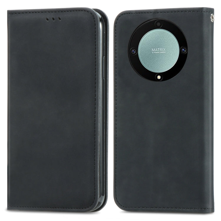 Custodia per telefono in pelle magnetica con sensazione di pelle retrò, For Samsung Galaxy A14 5G, For Samsung Galaxy A54 5G, For Honor Magic5 Lite, For Kyocera Android One S10