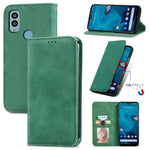 Custodia per telefono in pelle magnetica con sensazione di pelle retrò, For Samsung Galaxy A14 5G, For Samsung Galaxy A54 5G, For Honor Magic5 Lite, For Kyocera Android One S10