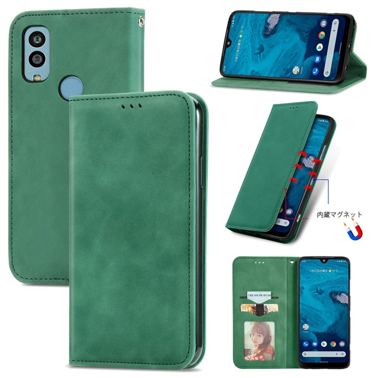 Custodia per telefono in pelle magnetica con sensazione di pelle retrò, For Samsung Galaxy A14 5G, For Samsung Galaxy A54 5G, For Honor Magic5 Lite, For Kyocera Android One S10