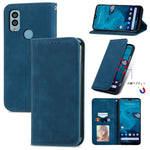 Custodia per telefono in pelle magnetica con sensazione di pelle retrò, For Samsung Galaxy A14 5G, For Samsung Galaxy A54 5G, For Honor Magic5 Lite, For Kyocera Android One S10