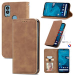 Custodia per telefono in pelle magnetica con sensazione di pelle retrò, For Samsung Galaxy A14 5G, For Samsung Galaxy A54 5G, For Honor Magic5 Lite, For Kyocera Android One S10