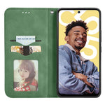 Custodia per telefono in pelle magnetica con sensazione di pelle retrò, For Realme C55, For Xiaomi 13 Lite