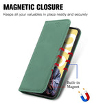 Custodia per telefono in pelle magnetica con sensazione di pelle retrò, For Realme C55, For Xiaomi 13 Lite