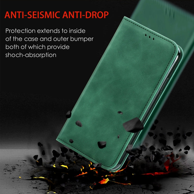 Custodia per telefono in pelle magnetica con sensazione di pelle retrò, For Realme C55, For Xiaomi 13 Lite