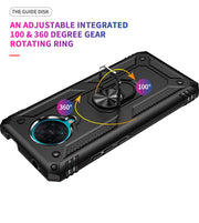Custodia protettiva antiurto in TPU + PC con supporto girevole a 360 gradi, For Xiaomi Redmi K30 Pro