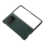 Custodia per telefono in PU con texture Litchi bicolore, For Huawei Mate X3