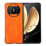 Custodia per telefono in PU con texture Litchi bicolore, For Huawei Mate X3