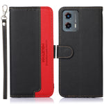 KHAZNEH Custodia per telefono RFID in pelle con texture Litchi, For Motorola Moto G14 4G, For Motorola Moto G Power 2023, For Motorola Moto G 5G 2023