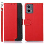 KHAZNEH Custodia per telefono RFID in pelle con texture Litchi, For Motorola Moto G14 4G, For Motorola Moto G Power 2023, For Motorola Moto G 5G 2023