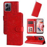 Custodia per telefono in pelle di girasole goffrata, For Xiaomi Redmi Note 12 4G Global, For Honor Magic5 Pro, For Samsung Galaxy M14 5G