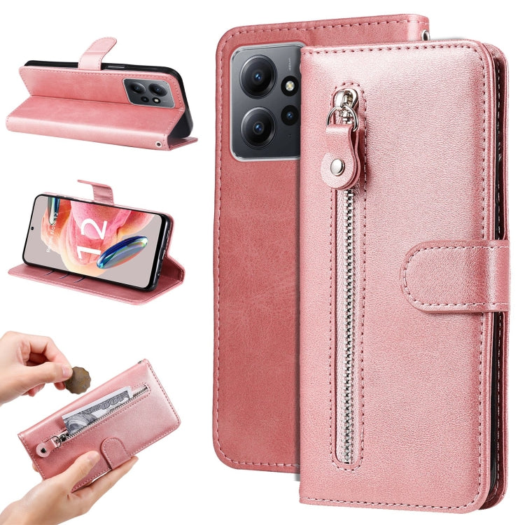 Custodia per telefono in pelle con cerniera in vitello, For Xiaomi Redmi Note 12 4G Global, For Honor Magic5 Pro, For Samsung Galaxy M14 5G