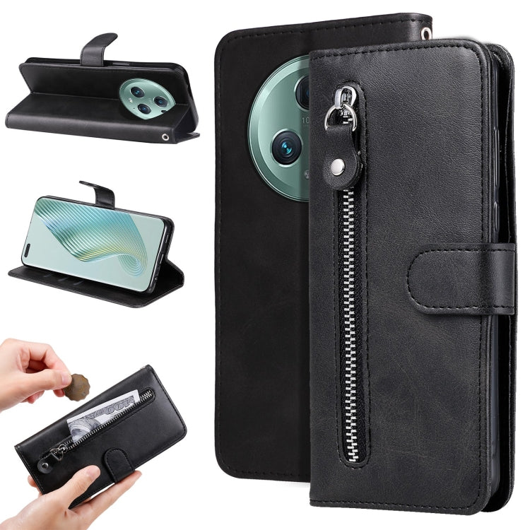 Custodia per telefono in pelle con cerniera in vitello, For Xiaomi Redmi Note 12 4G Global, For Honor Magic5 Pro, For Samsung Galaxy M14 5G