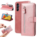 Custodia per telefono in pelle con cerniera in vitello, For Xiaomi Redmi Note 12 4G Global, For Honor Magic5 Pro, For Samsung Galaxy M14 5G