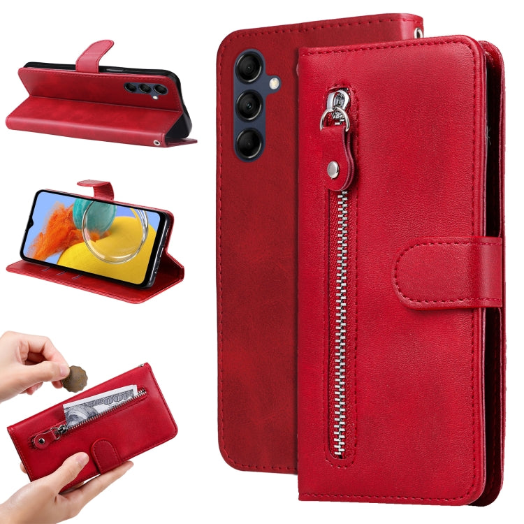 Custodia per telefono in pelle con cerniera in vitello, For Xiaomi Redmi Note 12 4G Global, For Honor Magic5 Pro, For Samsung Galaxy M14 5G
