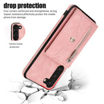 Custodia per telefono con slot per schede RFID con cerniera e cordino corto, For Samsung Galaxy S23 5G, For Samsung Galaxy S23+ 5G, For Samsung Galaxy S23 Ultra 5G, For Samsung Galaxy S22 5G
