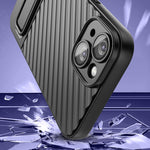 Custodia per cellulare in TPU a trama ondulata con pellicola per lenti, For iPhone 14, For iPhone 15 Pro Max, For iPhone 15 Pro, For iPhone 14 Plus