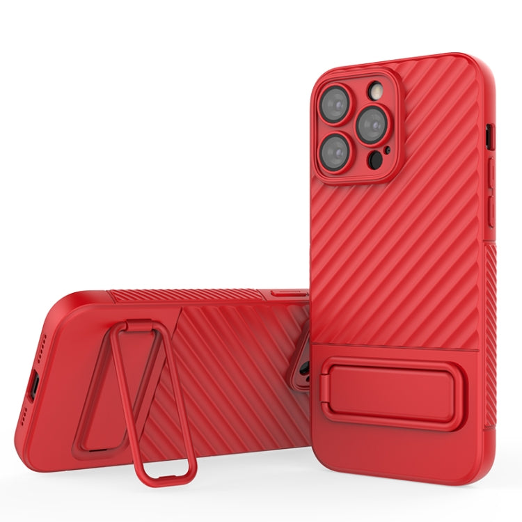 Custodia per cellulare in TPU a trama ondulata con pellicola per lenti, For iPhone 15 Plus, For iPhone 14 Pro, For iPhone 15, For iPhone 14 Pro Max