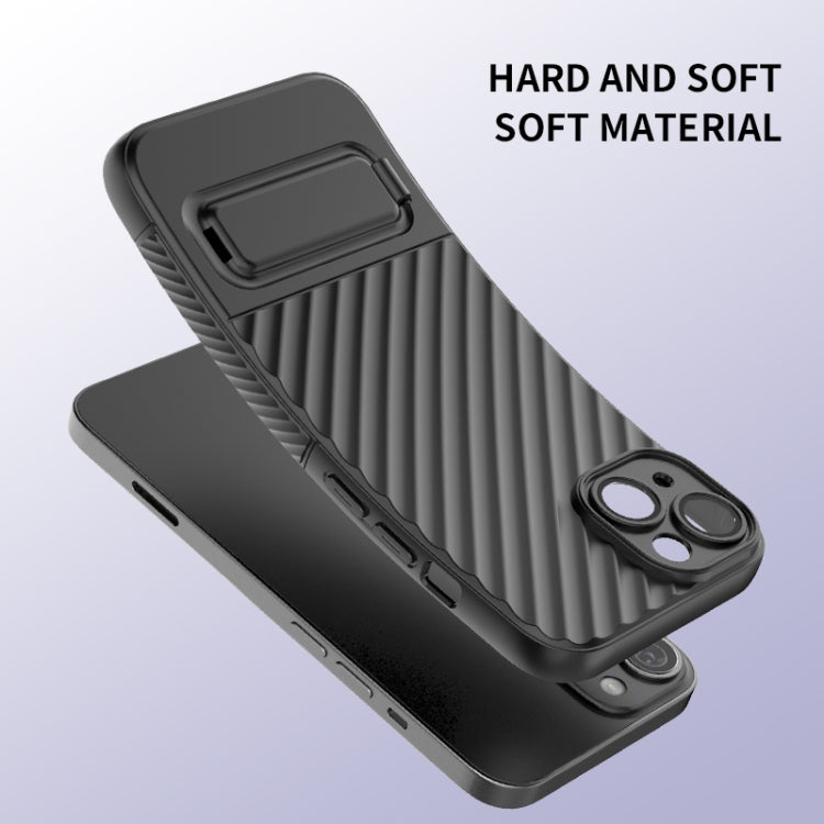 Custodia per cellulare in TPU a trama ondulata con pellicola per lenti, For iPhone 13, For iPhone 13 Pro, For iPhone 13 Pro Max, For iPhone 12
